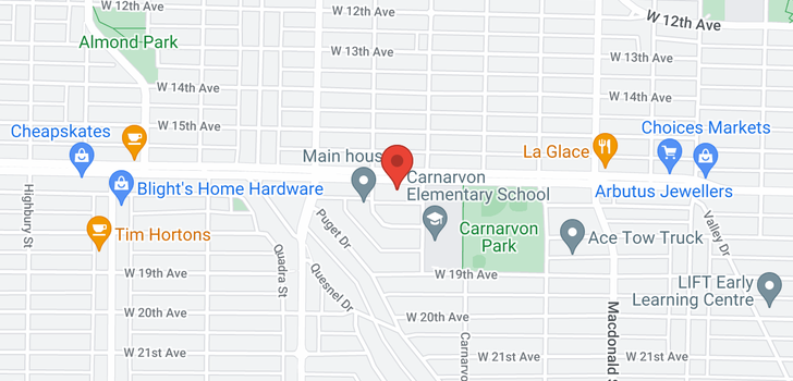 map of 3148 W 16TH AVENUE